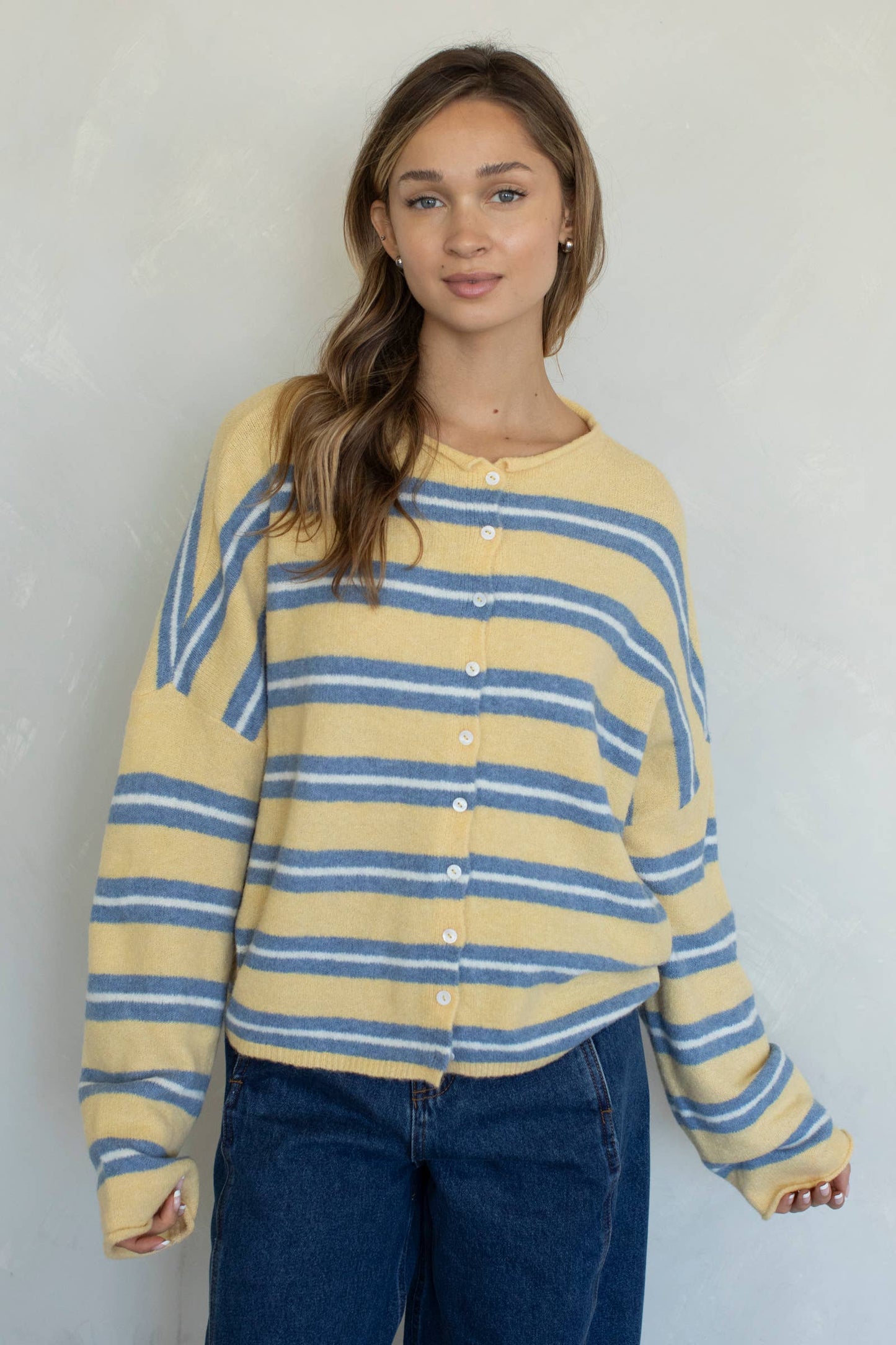 Piper Cardigan - Varsity Stripe