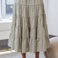 Tiered Plaid Skirt