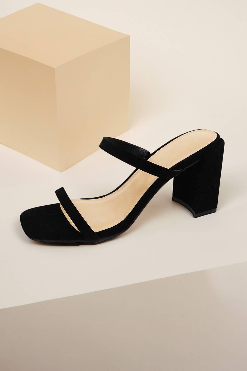 Double Strap Block Heel Sandal
