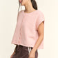 Soft Button-Front Knit Top