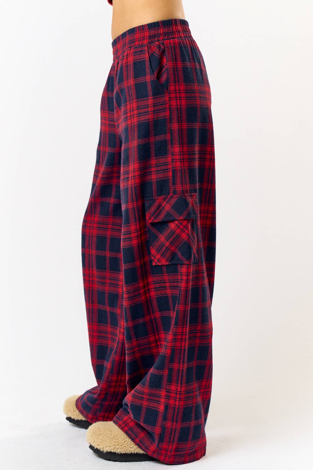 Red Plaid PJ Pantas