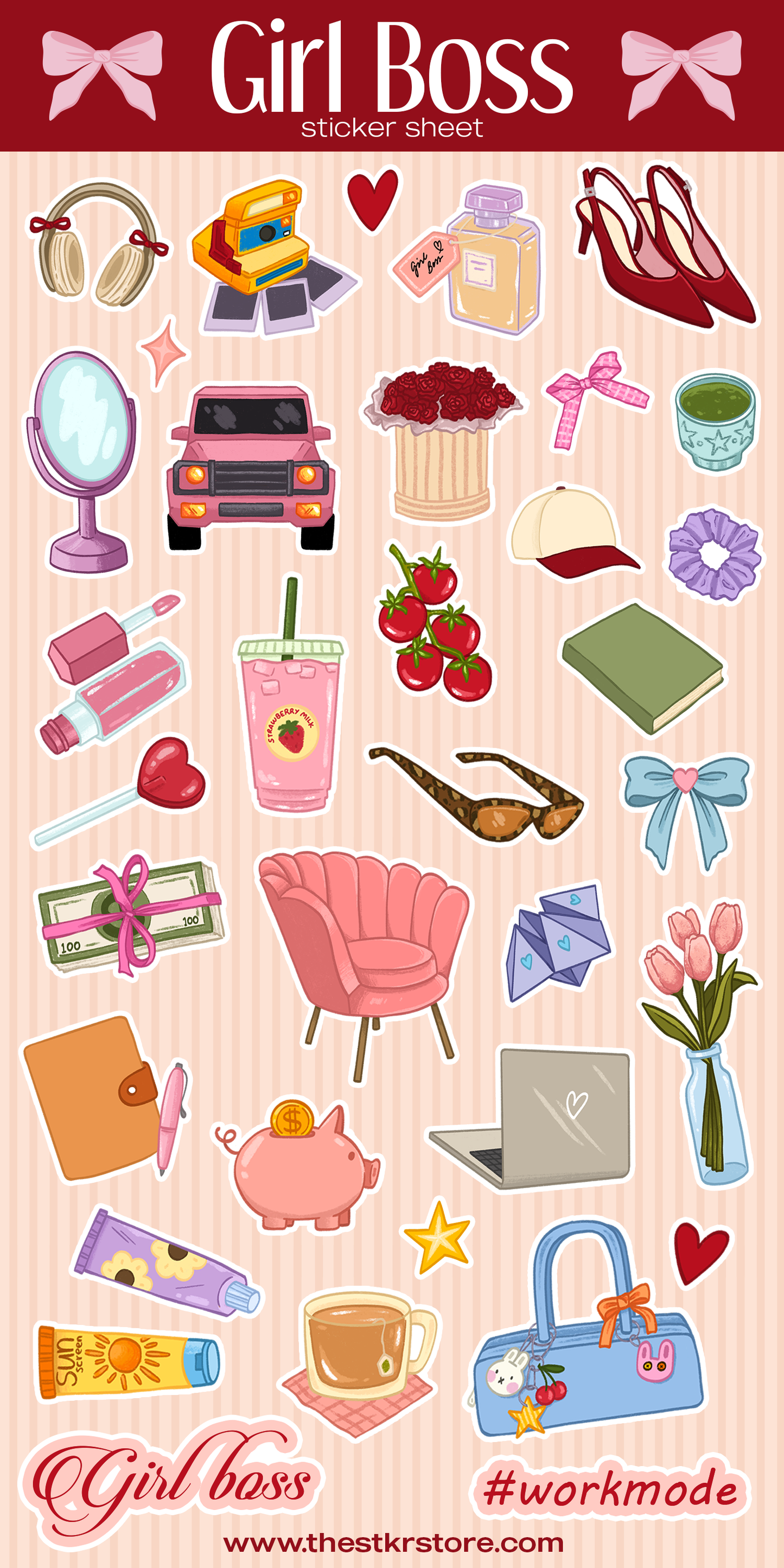 Girl Boss Sticker Sheets