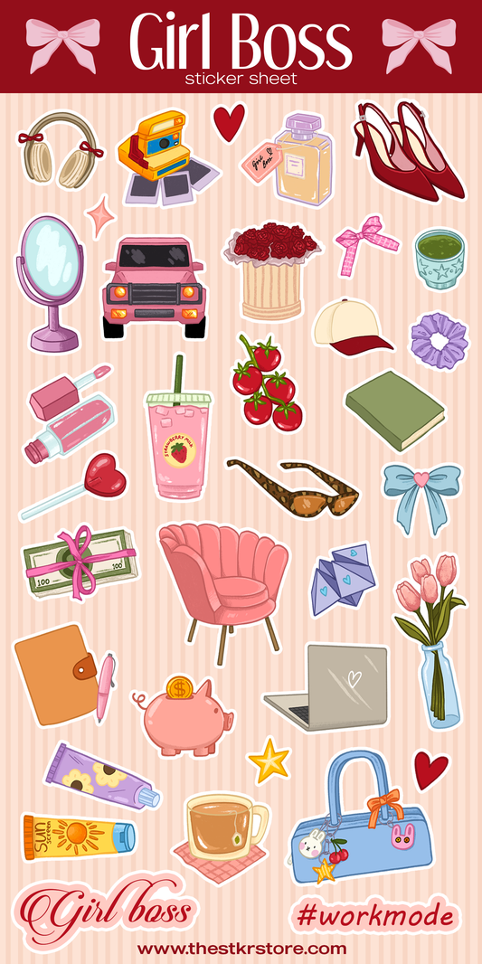 Girl Boss Sticker Sheets