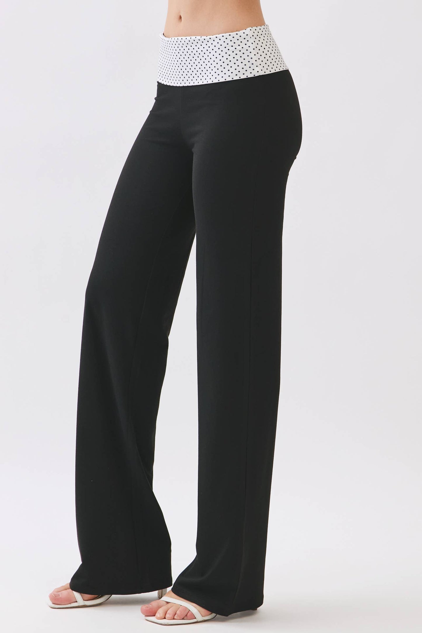 Straight Leg Fold Over Pants