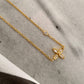 Clyra 18K Gold Non-Tarnish Dainty Flower Pendant Necklace