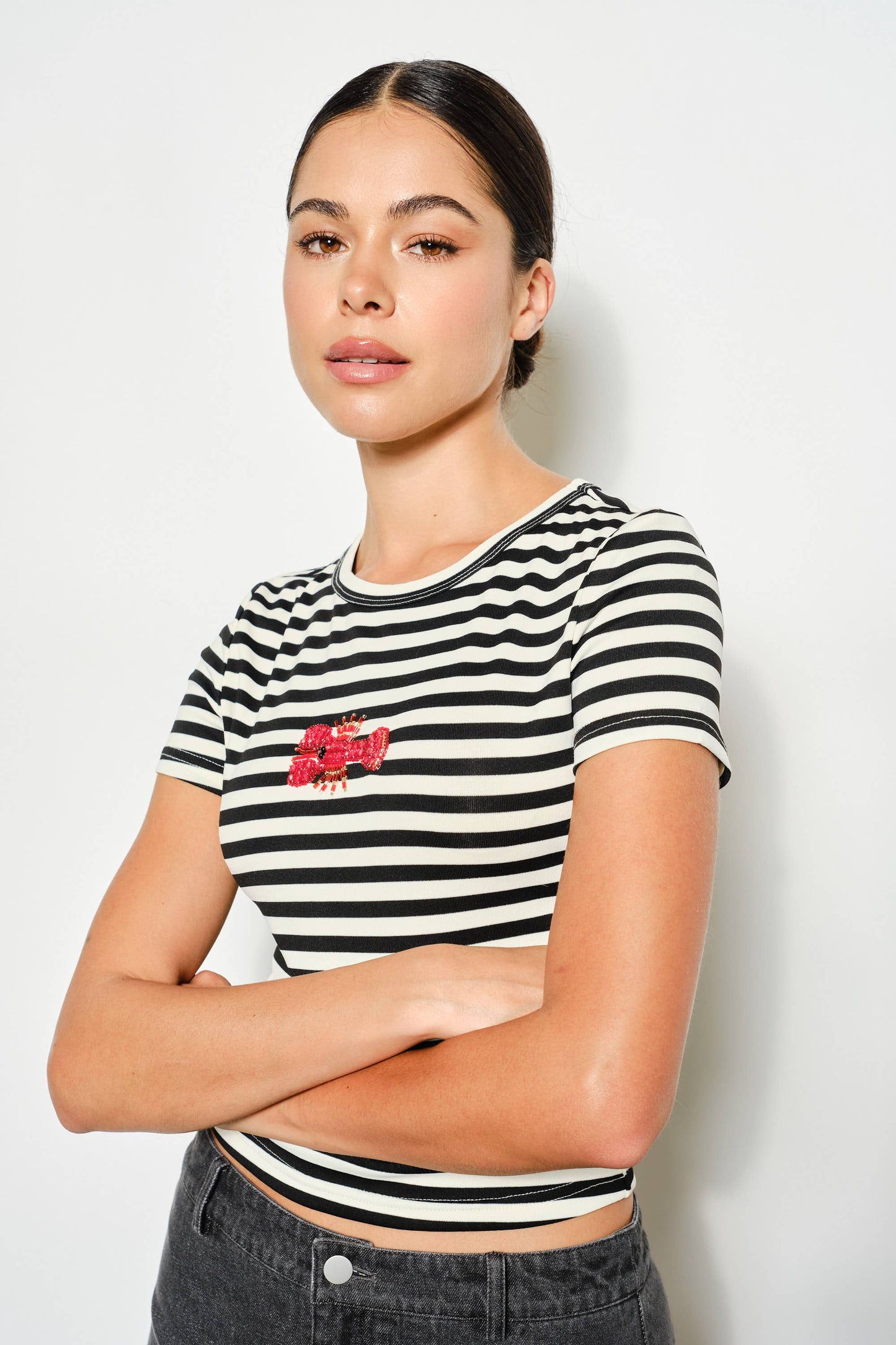 Lobster Beaded Tee