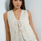 Polka Dot Quilted Vest