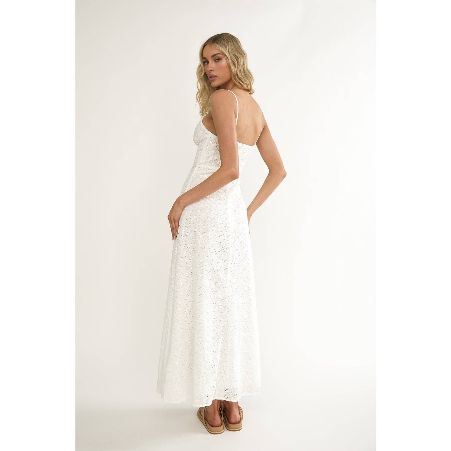 Floral White Dress