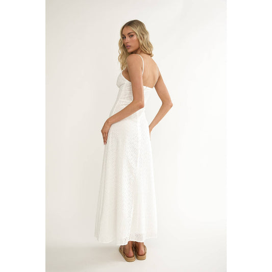 Floral White Dress