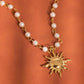 Kalani 18K Gold Non-Tarnish Sun Beaded Necklace