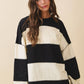 Contrast Panel Long Sleeve Slouchy
