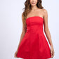 Solid Straight Tube Mini Dress