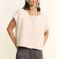 Soft Button-Front Knit Top