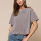 Boxy Stripe Short Sleeve Tee