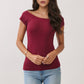 Polka Dot Boat neck Top