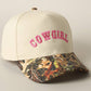 COWGIRL Embroidery Camo Two-Tone Cap
