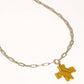 Zeni 18K Gold Non-Tarnish Cross Pendant Chain Necklace