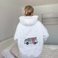 Pearl Grey Van Star Embroider Hoodie