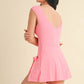 Sleeveless Wrap Tie Front Dress