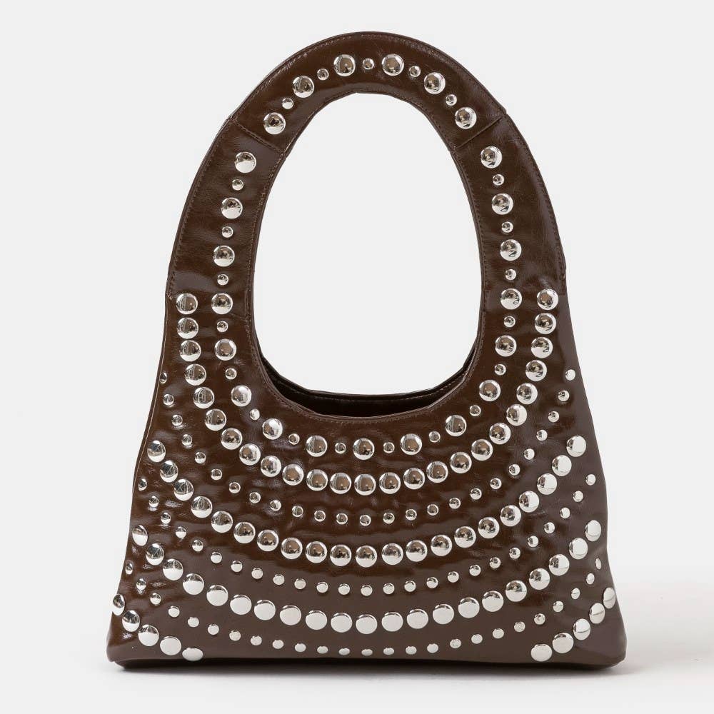 Multi Rivet Shoulder Bag