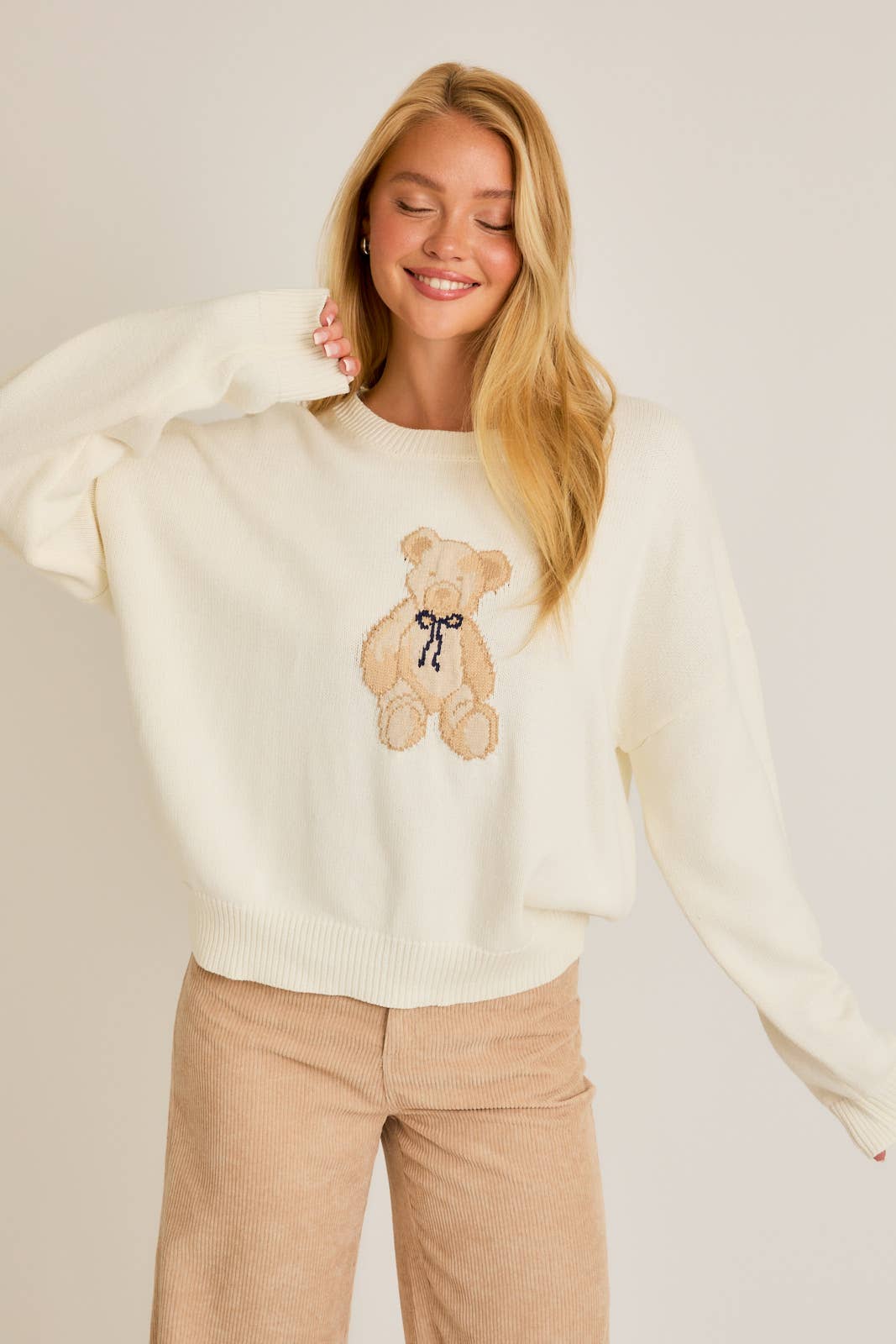 White Teddy Bear Crew