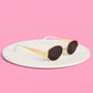 Golden Bride Sunnies - pearl embossed sunglasses, bride accessories, bachelorette