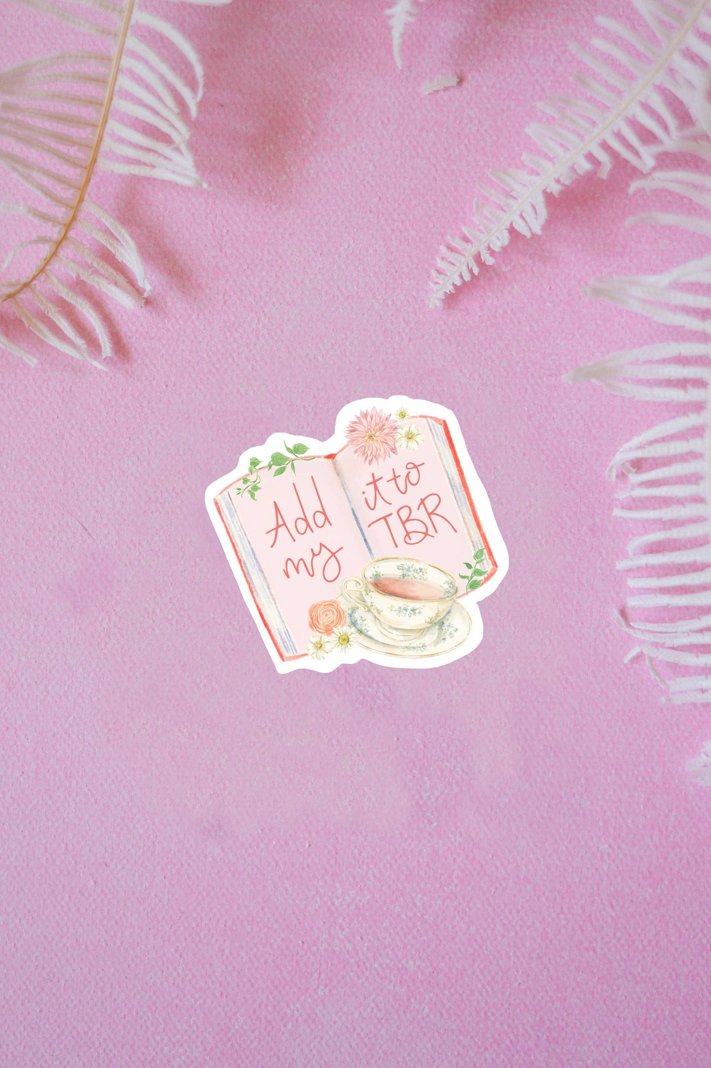 Add it to my TBR vinyl sticker 