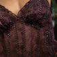 ISOLA Scalloped Sequin Chiffon Open Back Halter Top