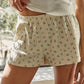 Knit Cotton Jersey Floral Shorts