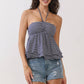 Stripe Halter Top