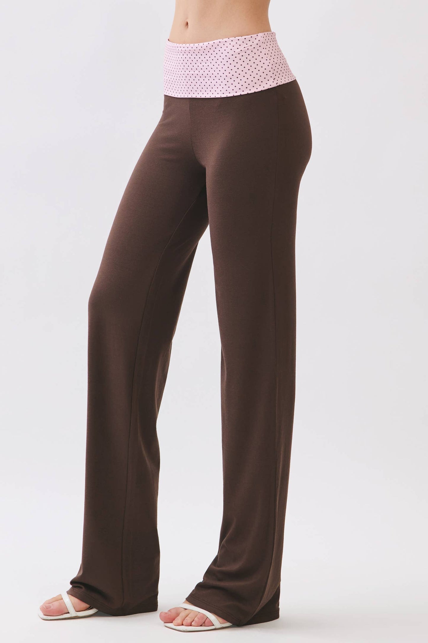 Straight Leg Fold Over Pants