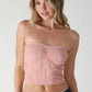Lace Textured Tube Top