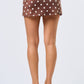 Brown Polka Dot Skort