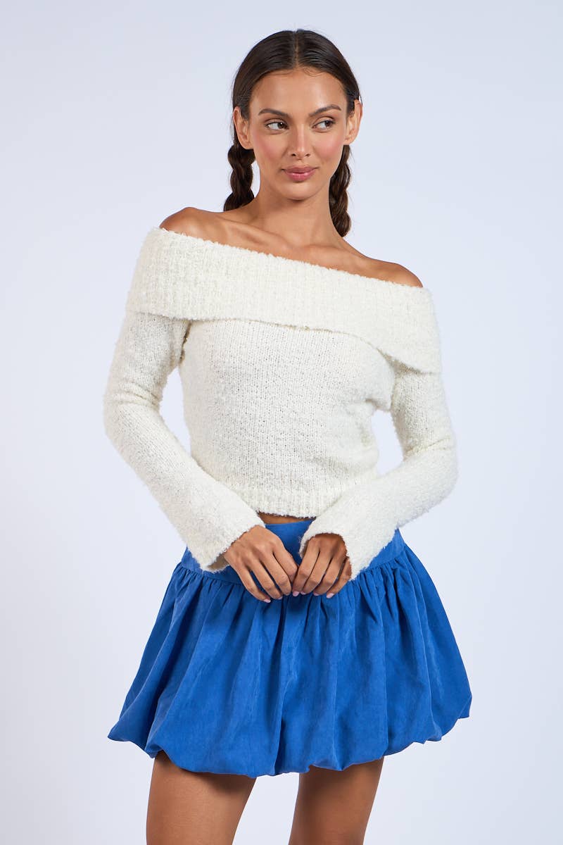 Overfold Knit Sweater