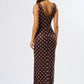 Chic Mesh Polka Dot Maxi Dress