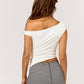 Edgy Elegance Asymmetrical Top