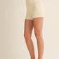 Ditsy Print Contrast Binding Biker Shorts