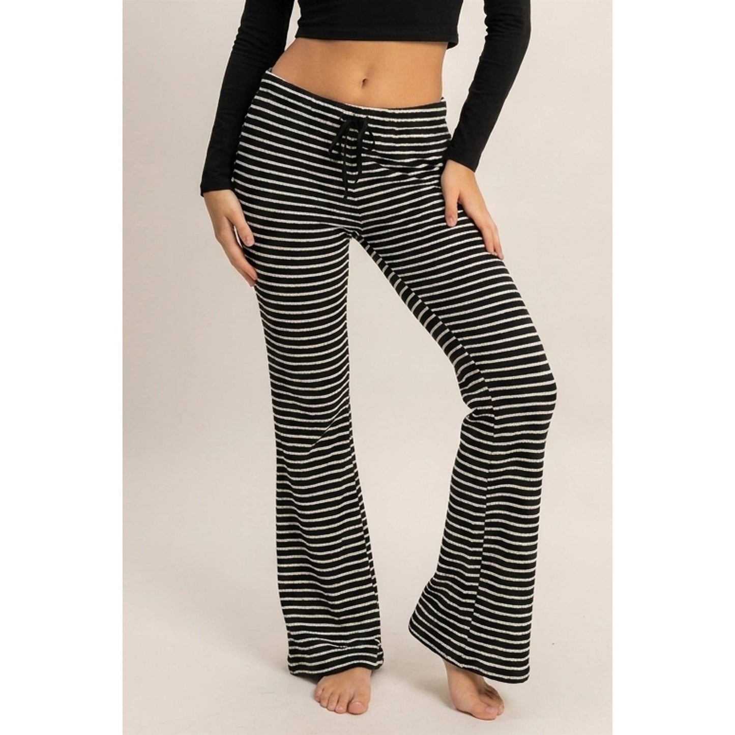 Striped essential pants