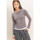 Layered Effect Long Sleeve Top