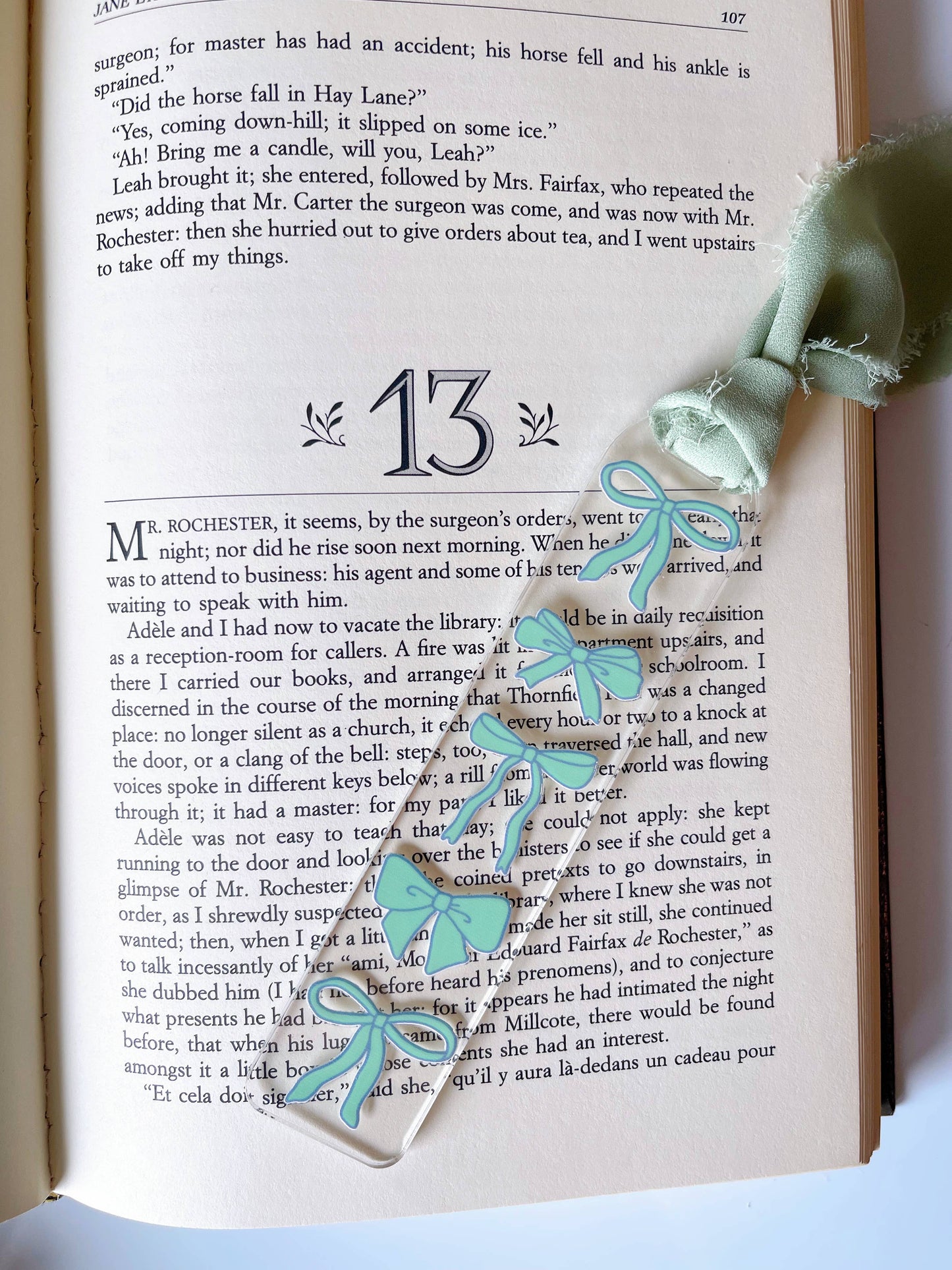 Acrylic Bow Bookmark