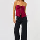 Tube Flyaway Top with Trim