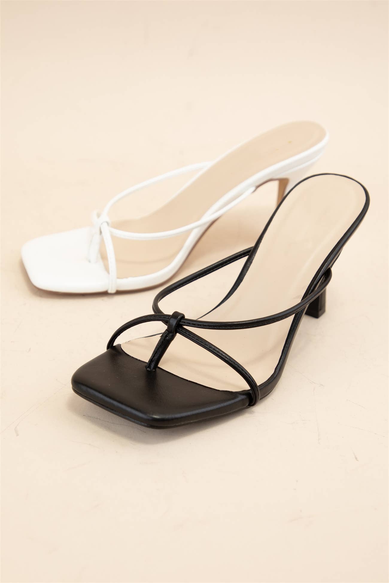 Thin Strap Kitten Heels