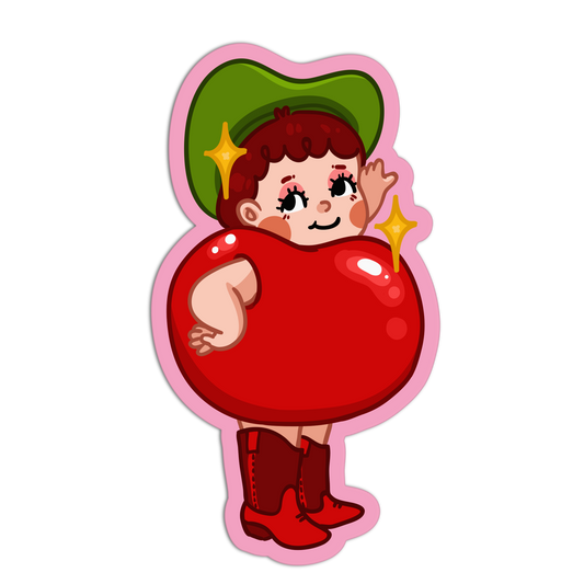 Cherries Textured Sticker