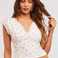 Floral V-neck Open Back