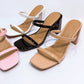 Double Strap Block Heel Sandal
