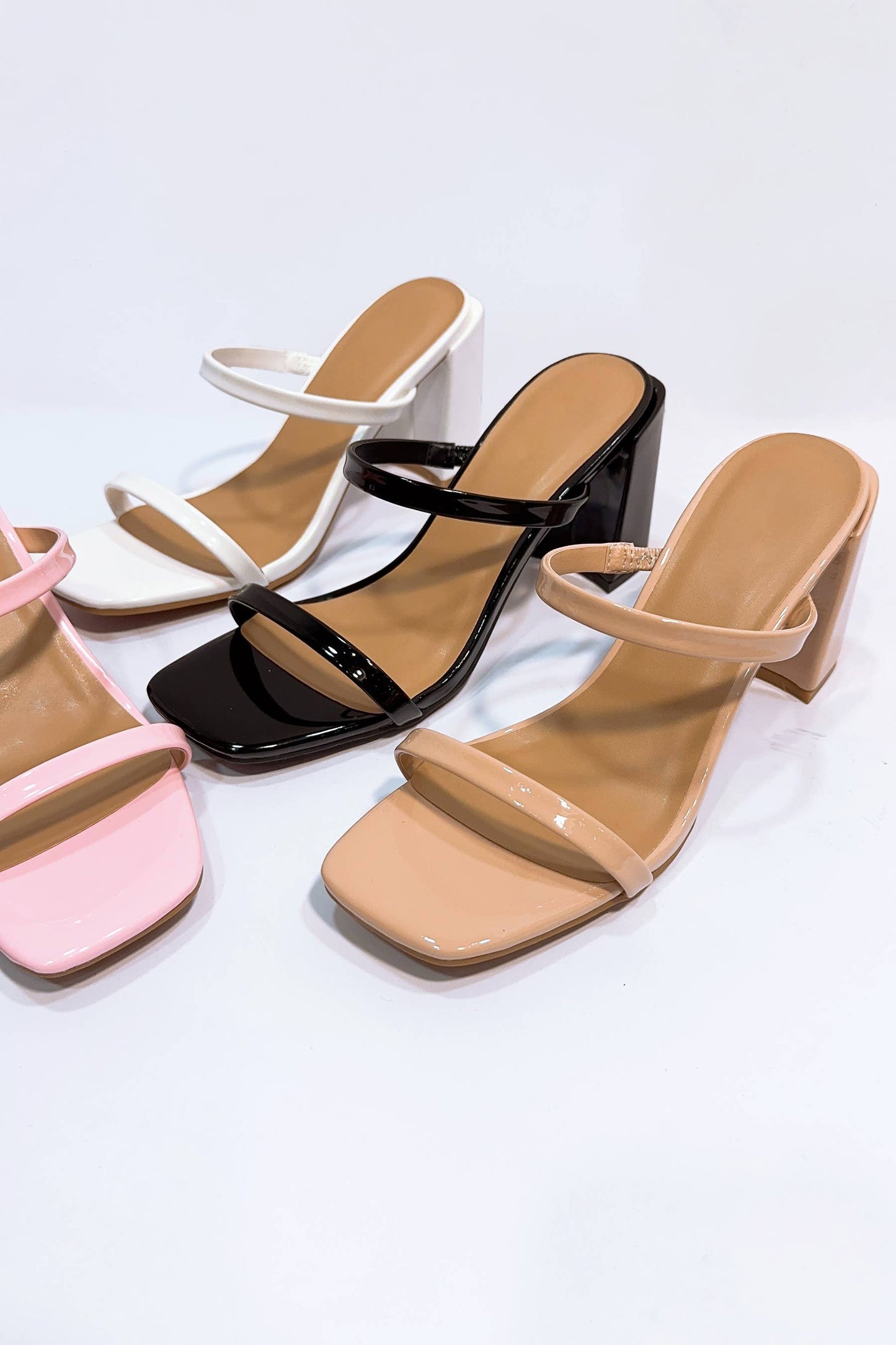 Double Strap Block Heel Sandal
