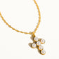 Faith Non-Tarnish Dainty Pearl Cross Necklace