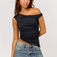 Edgy Elegance Asymmetrical Top