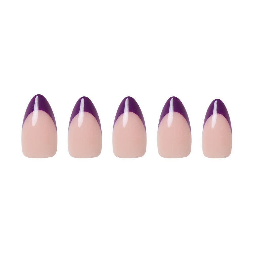 Plum Press-On Nails