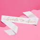 Bride To Be Accessory Kit; Sash, Pearl Headband, Gift Bundle